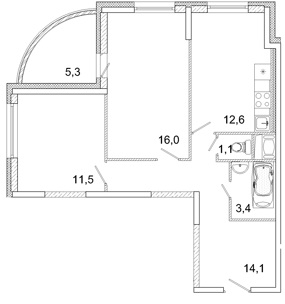 Купить 2-комнатную квартиру в новостройке 61.8 м², г Ивантеевка, ул  Прокудина, в Московской области, у метро ВДНХ