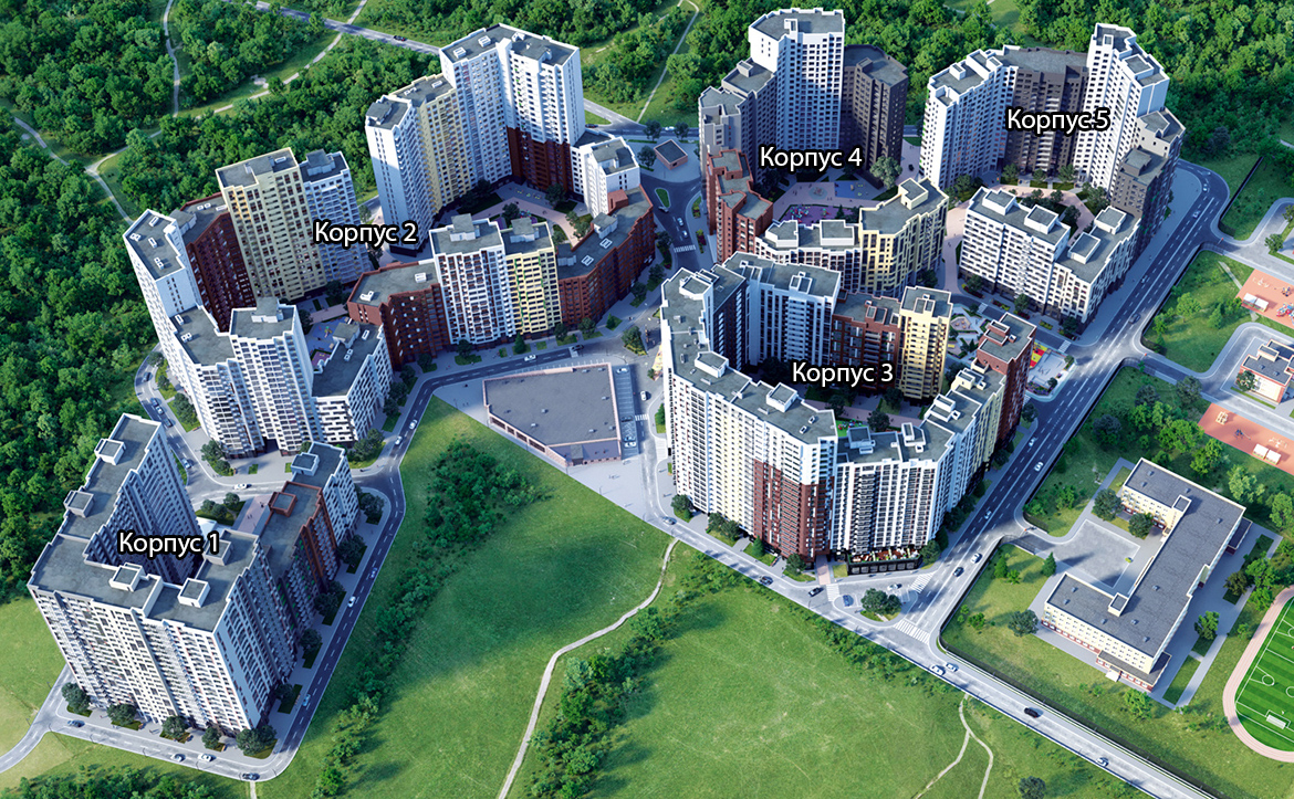 Купить 4-комнатную квартиру в новостройке 97.2 м², Липкинское шоссе, в  Московской области, у метро Медведково