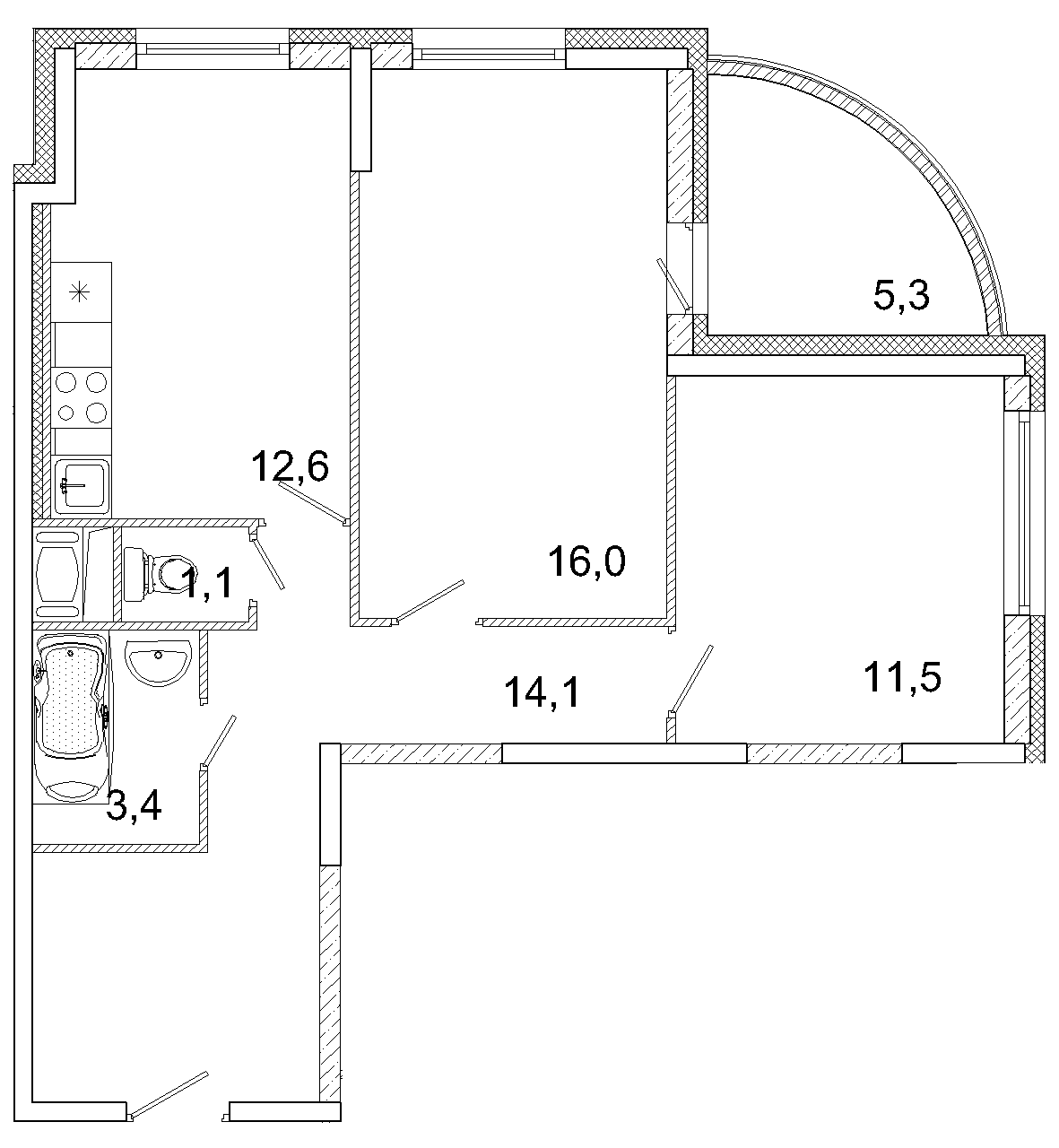 Купить 2-комнатную квартиру в новостройке 62 м², г Ивантеевка, ул  Прокудина, в Московской области, у метро ВДНХ