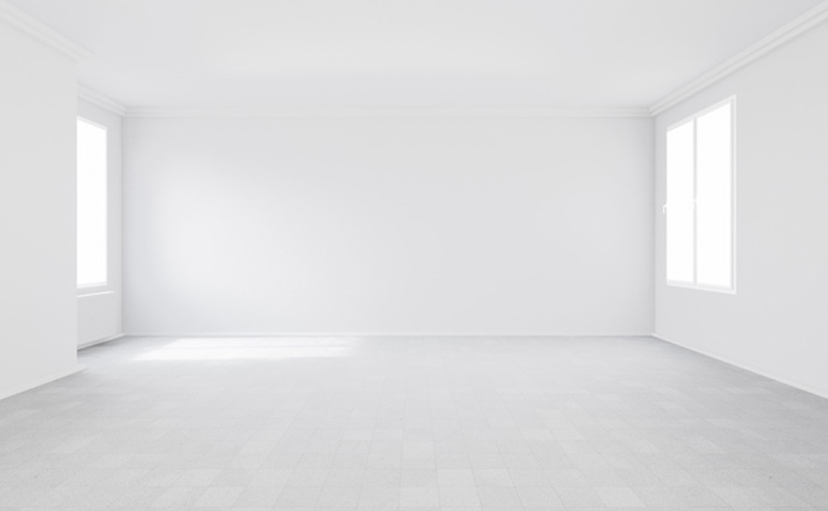 Комната с белыми стенами без мебели