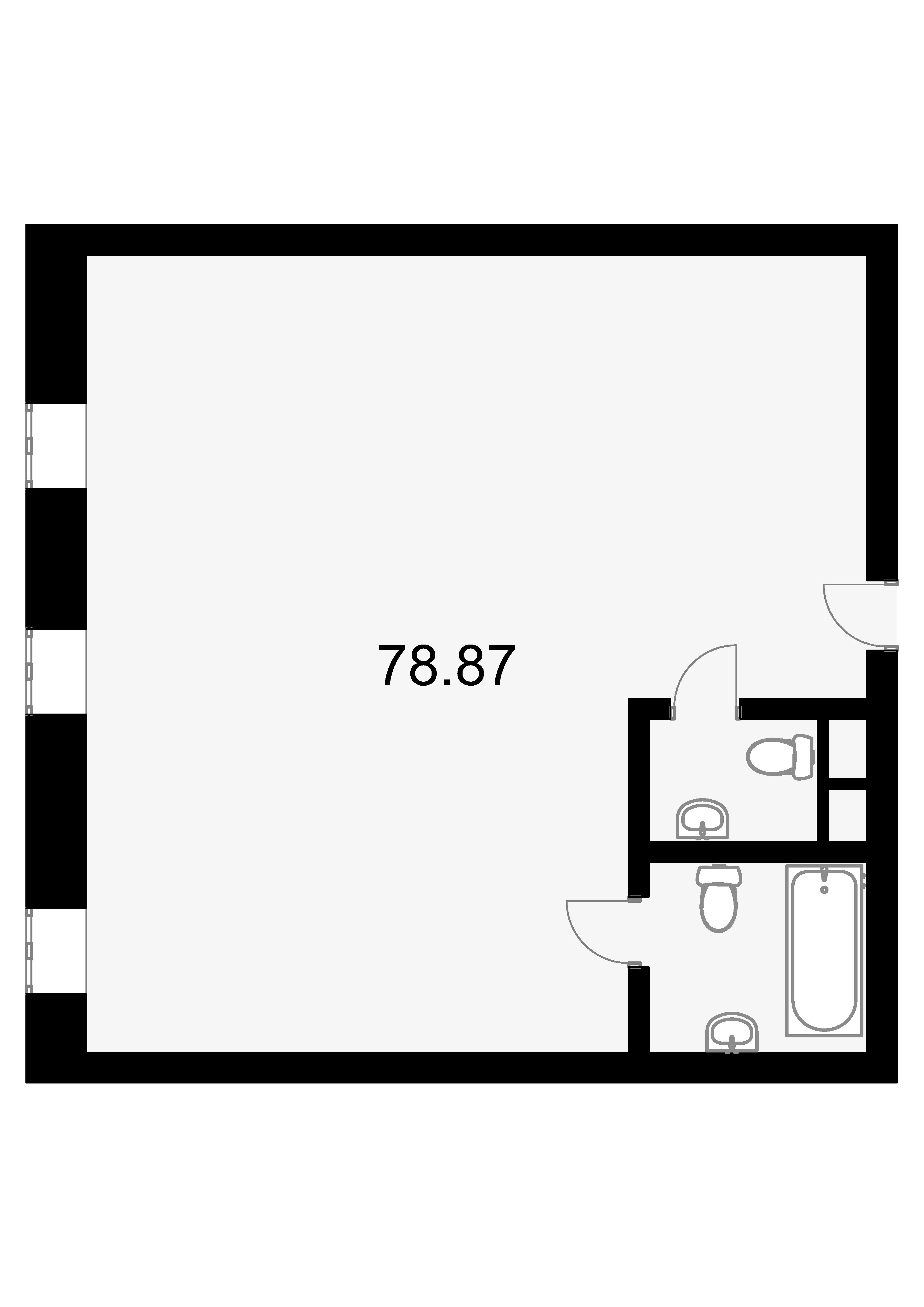 Свободная планировка, 78.9 м²– 2