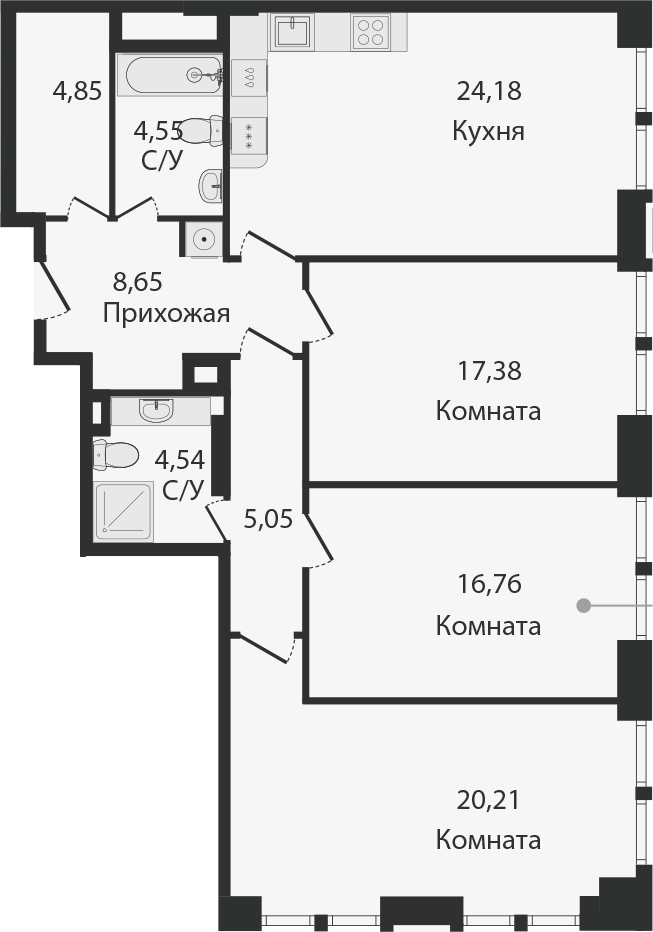 4Е-к.кв, 106.2 м²