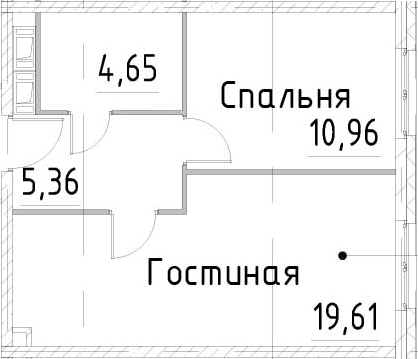 2Е-к.кв, 40.57 м²
