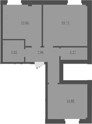 3Е-комнатная, 66.77 м²– 2