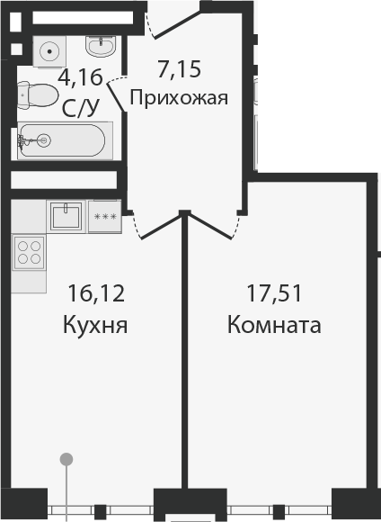 2Е-к.кв, 44.94 м²