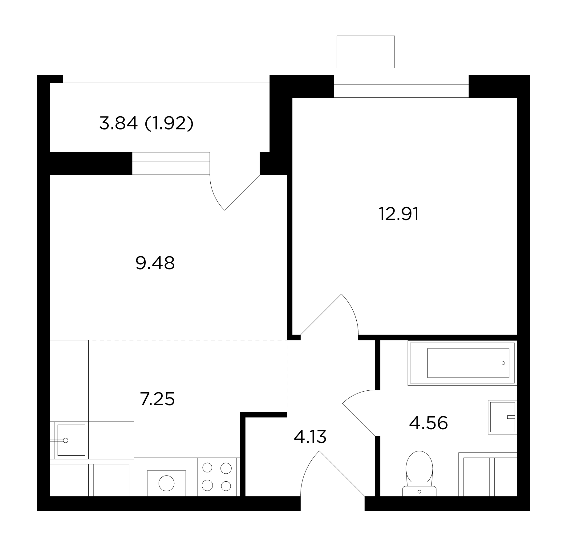 2Е-к.кв, 40.25 м²