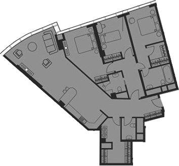 Свободная планировка, 123.11 м²– 2
