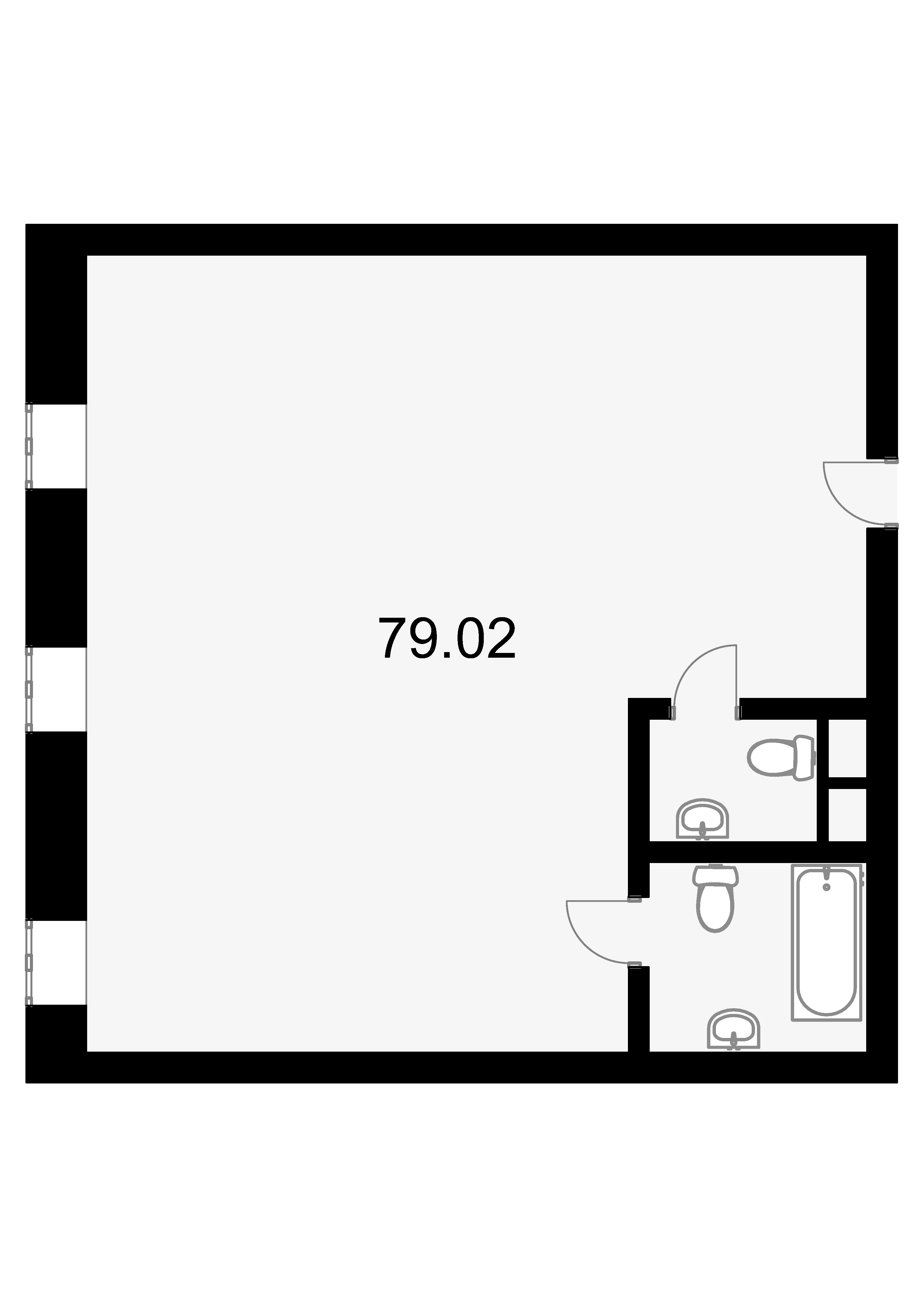 Свободная планировка, 77.4 м²– 2