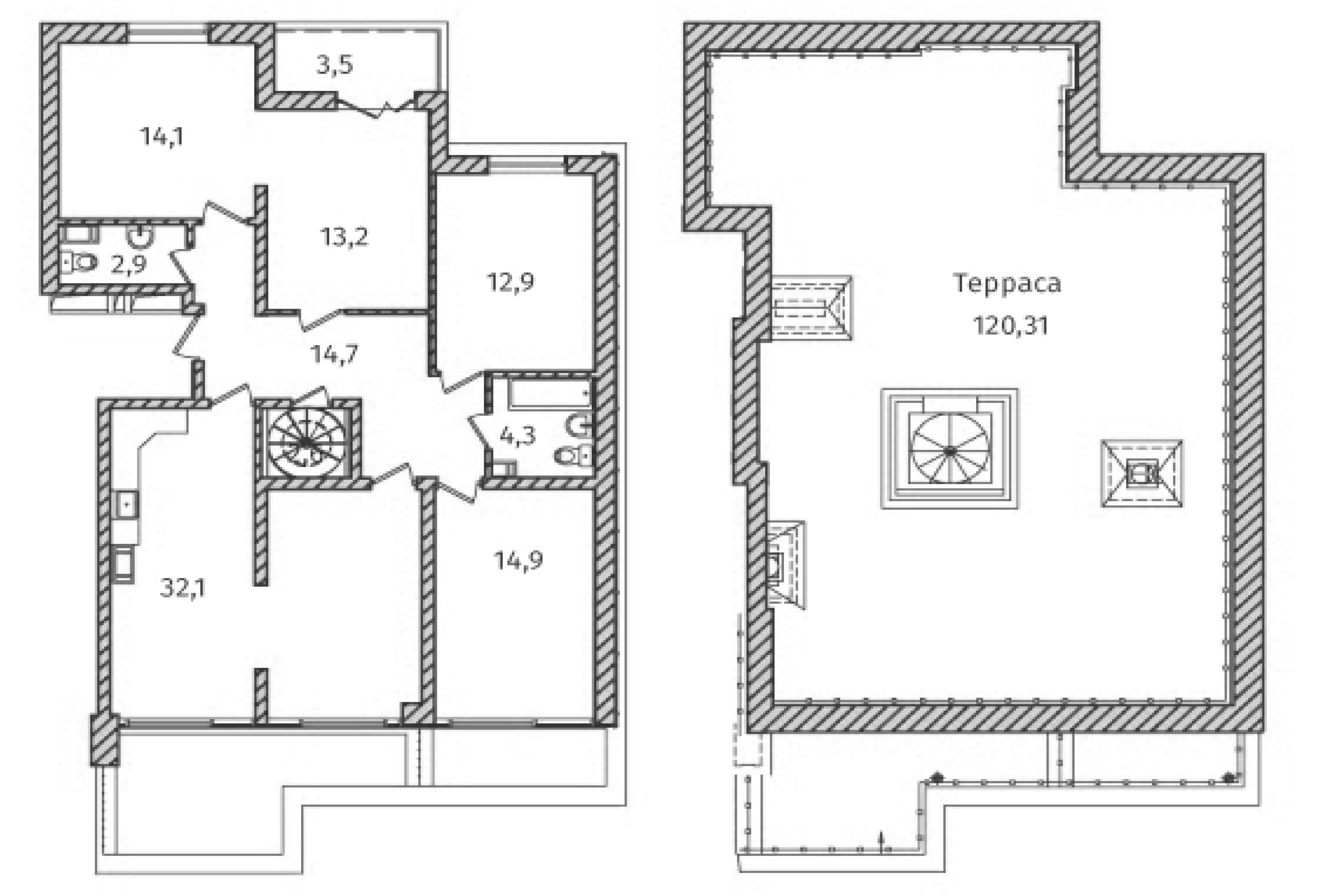 5Е-комнатная, 149.6 м²– 2