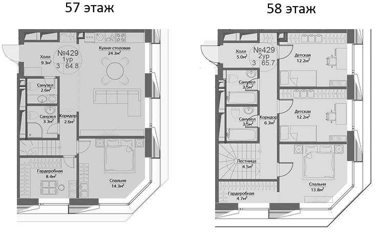 5Е-комнатная, 130.5 м²– 2