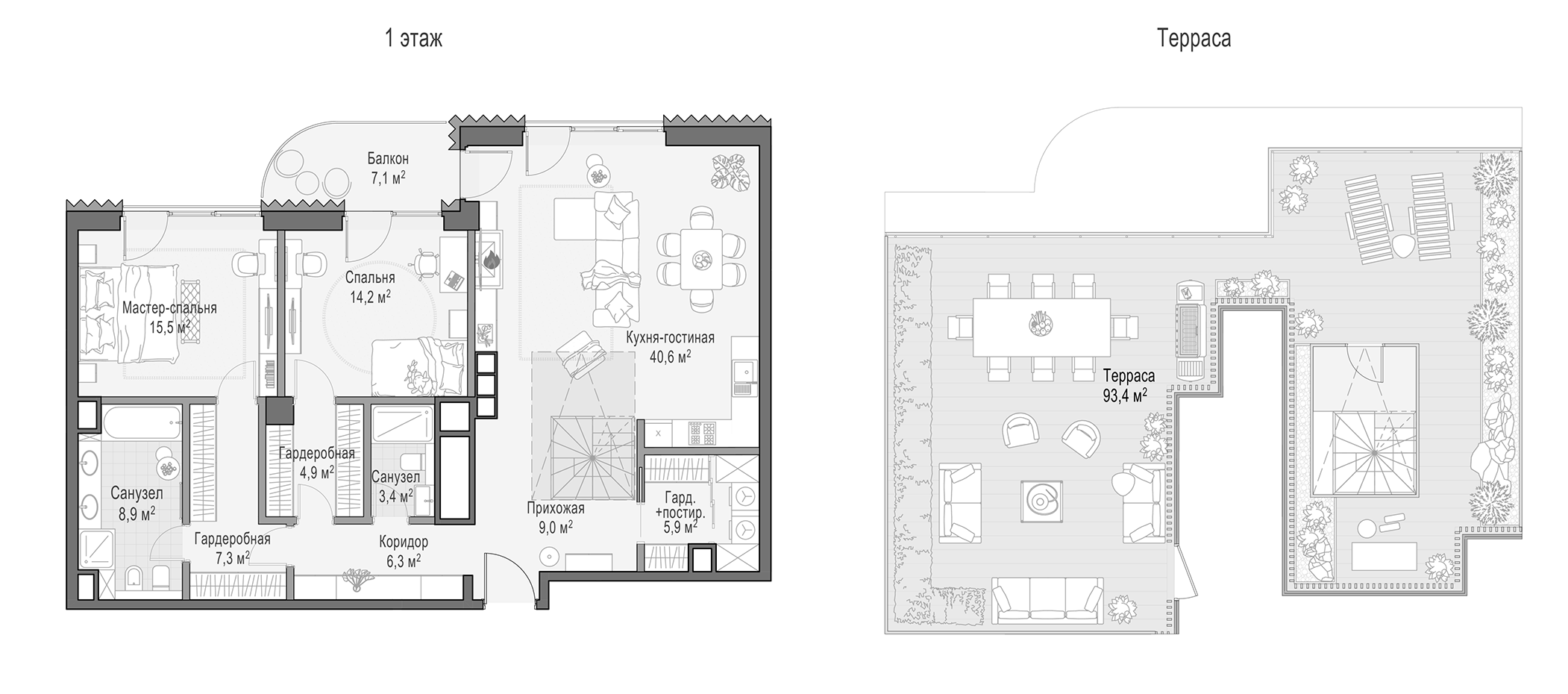 Купить 3-комнатную квартиру в новостройке 145.02 м², Малый Толмачевский  пер, в Москве, у метро Третьяковская (6л)