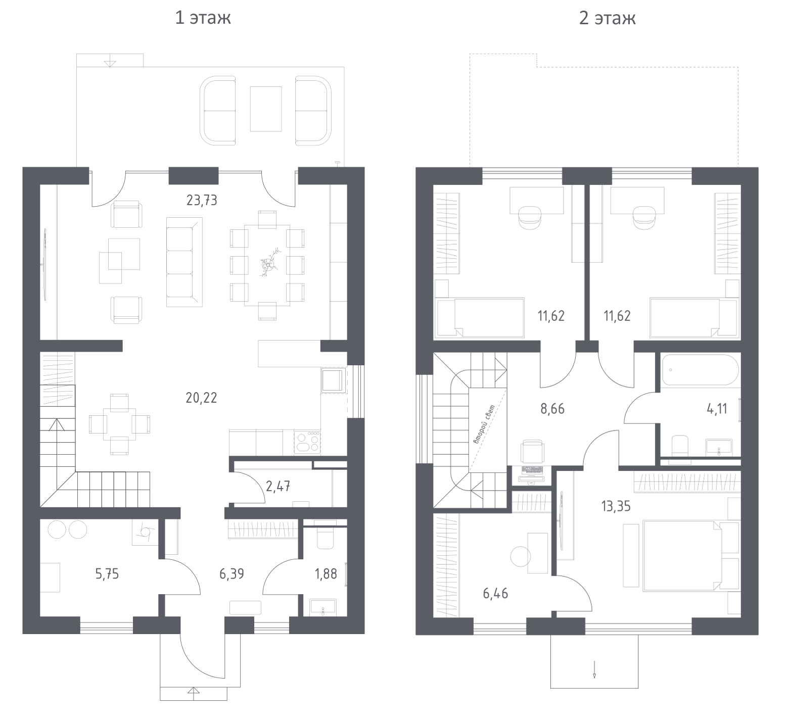 Купить квартиру в коттедже в новостройке 132.5 м², поселок Горшково, в  Московской области, у метро Лобня (D1)