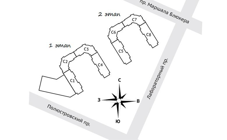 Кулаково схема корпусов