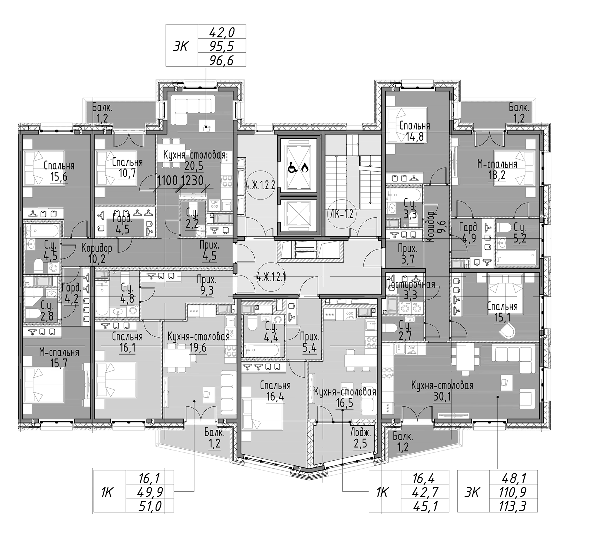 Купить 4-комнатную квартиру в новостройке 96.6 м², ул Моисеенко, в  Санкт-Петербурге, у метро Площадь Восстания