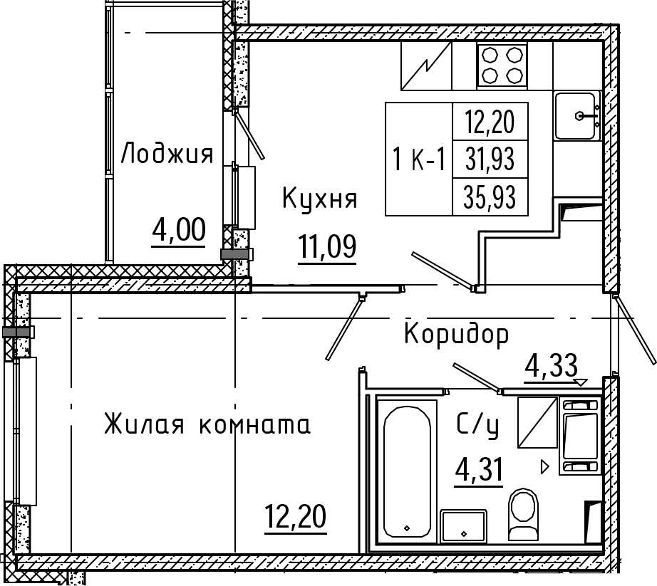 Чешка планировка 4 комнаты