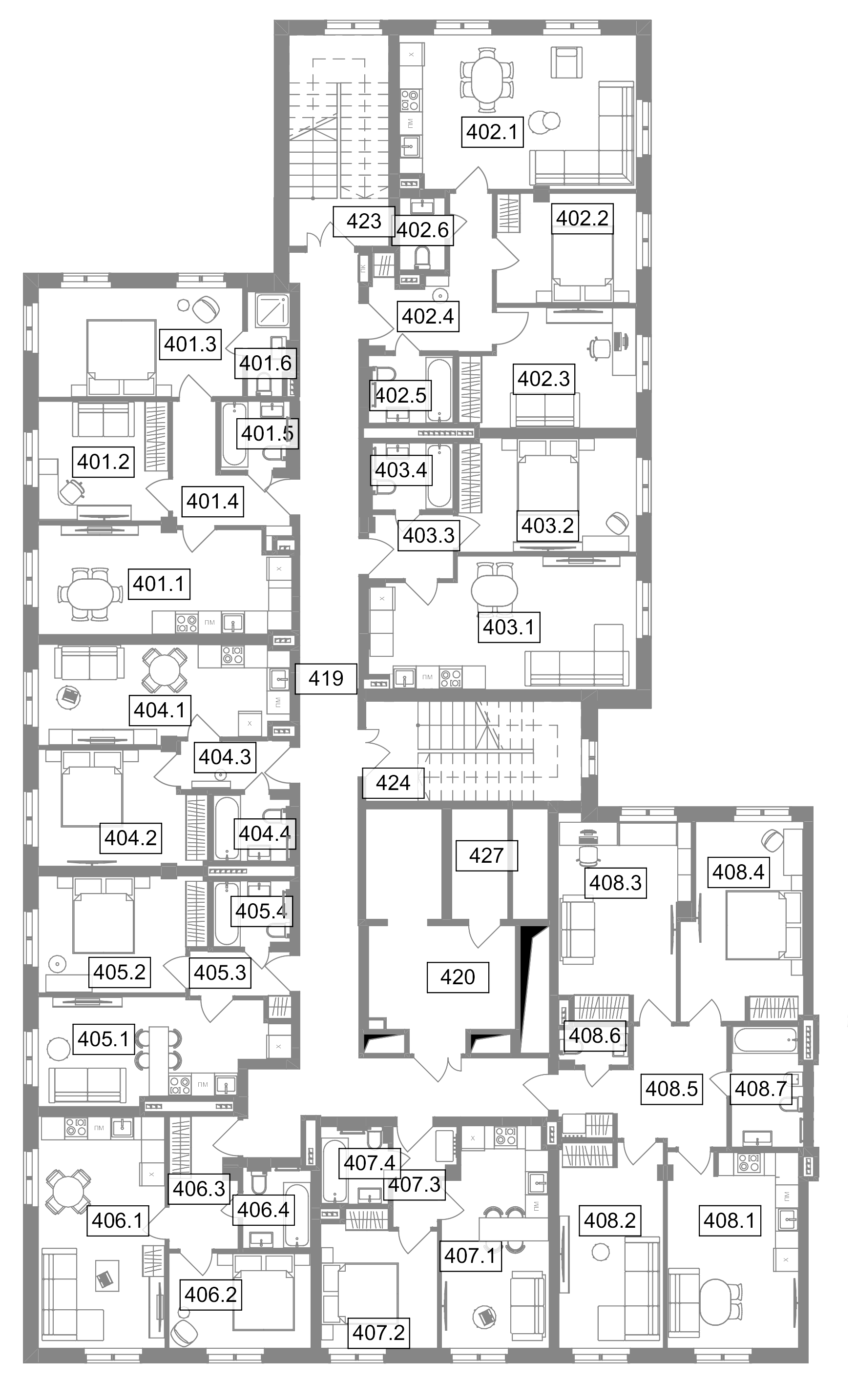 Купить 2-комнатную квартиру в новостройке 43.5 м², Подъездной переулок, в  Санкт-Петербурге, у метро Звенигородская