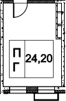 Свободная планировка, 24.2 м²– 2